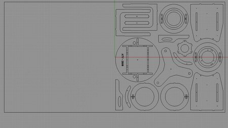  Rhino3d ekranında parçaların yerleştirilmesi